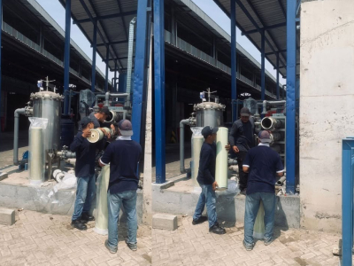 PROJECT MEMASUKKAN MEMBRAN WWTP - SIDOARJO